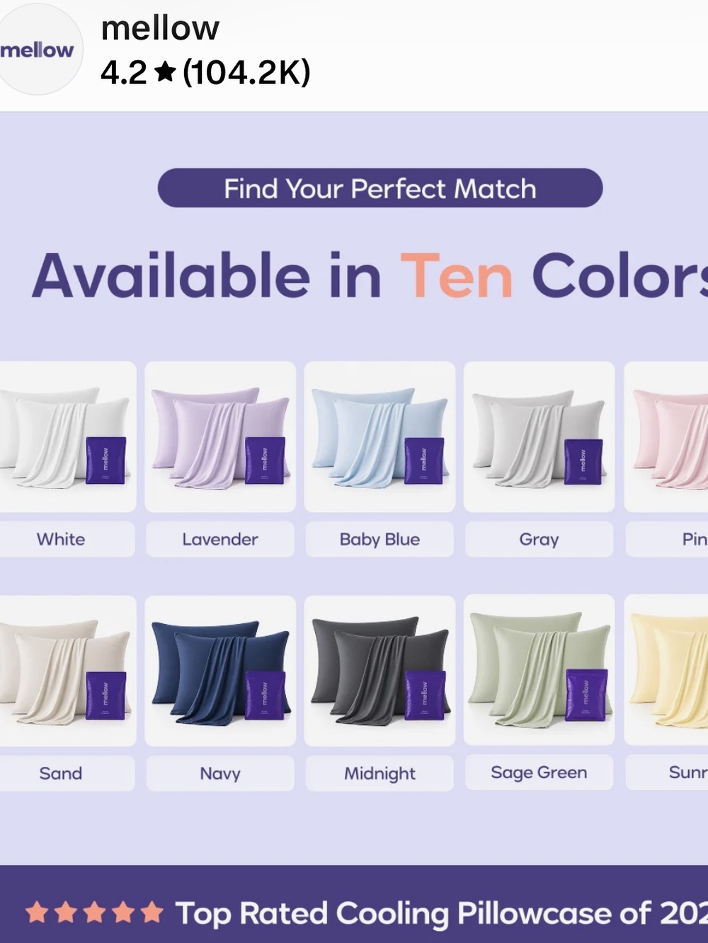 Cooling Pillowcases (2-Pack) — Baby Blue